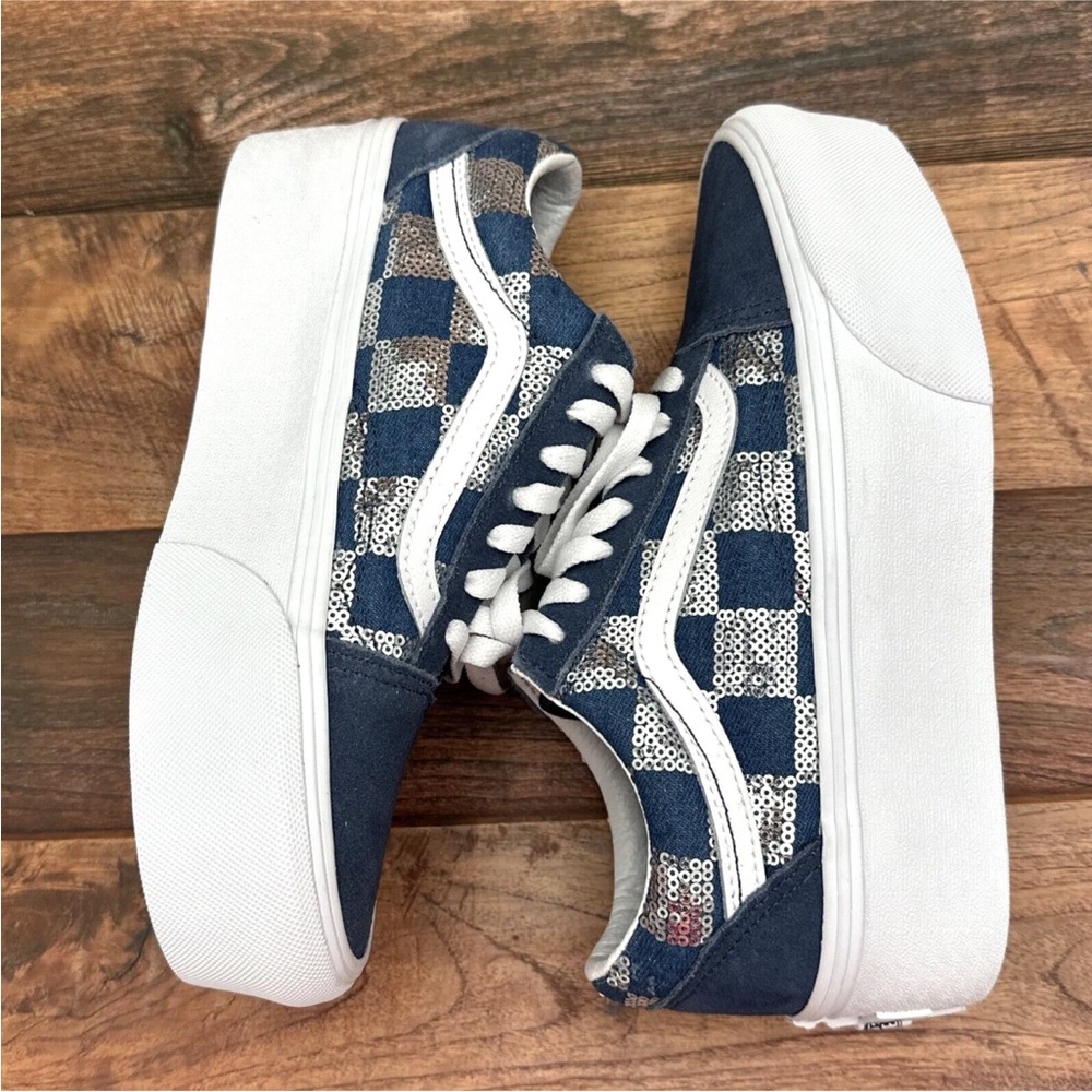 Vans Old Skool Stackform Shoes Platform Sneakers … - image 6